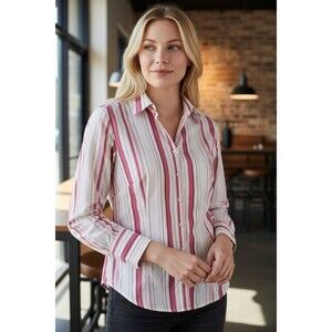 ann taylor loft top Womens 8 Button Down